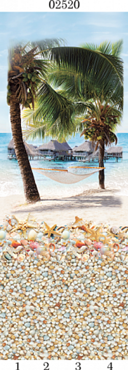 Панель ПВХ фотопечать 3D Panda Мечта 2700х250 мм