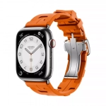 Apple Watch Series 9 Hermes 45 mm, спортивный ремешок Kilim оранжевый