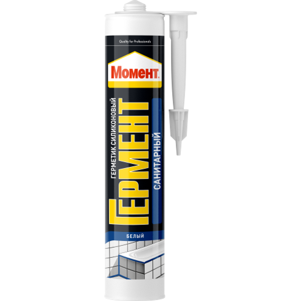 Герметик Момент 2033215 Гермент силиконовый санитарный белый 280 мл. | Момент