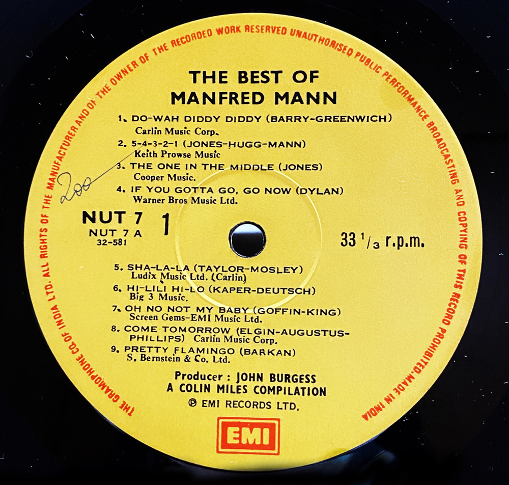 Manfred Mann / The Best Of Manfred Mann (LP)