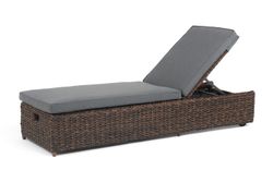 "Рим" шезлонг (гиацинт) с подушкой, цвет коричневый