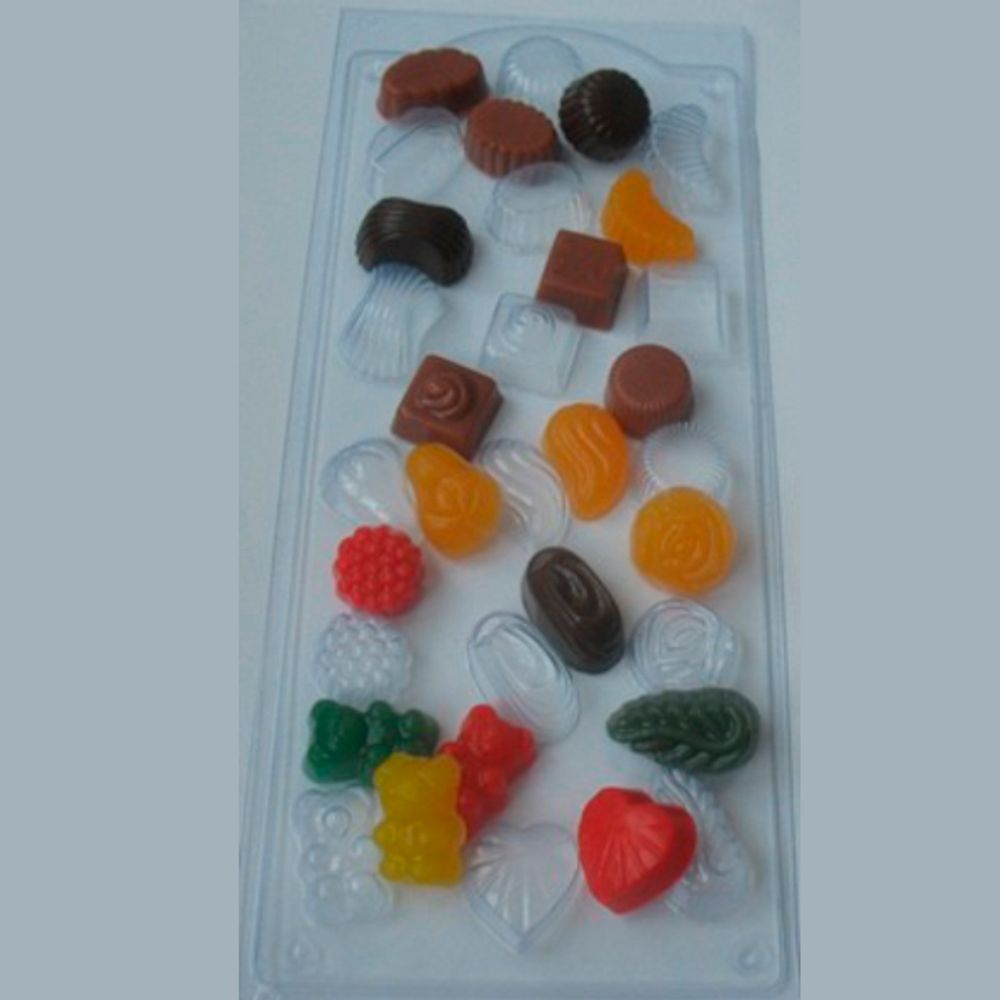Форма для шоколада конфетное ассорти (Россия)