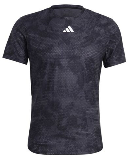 Мужская теннисная футболка Adidas Tennis Paris Heat.Rdy Freelift - carbon