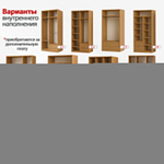 Шкаф-купе Пейтон 2 Венге Цаво 3354/ Белый 101  220*45*240