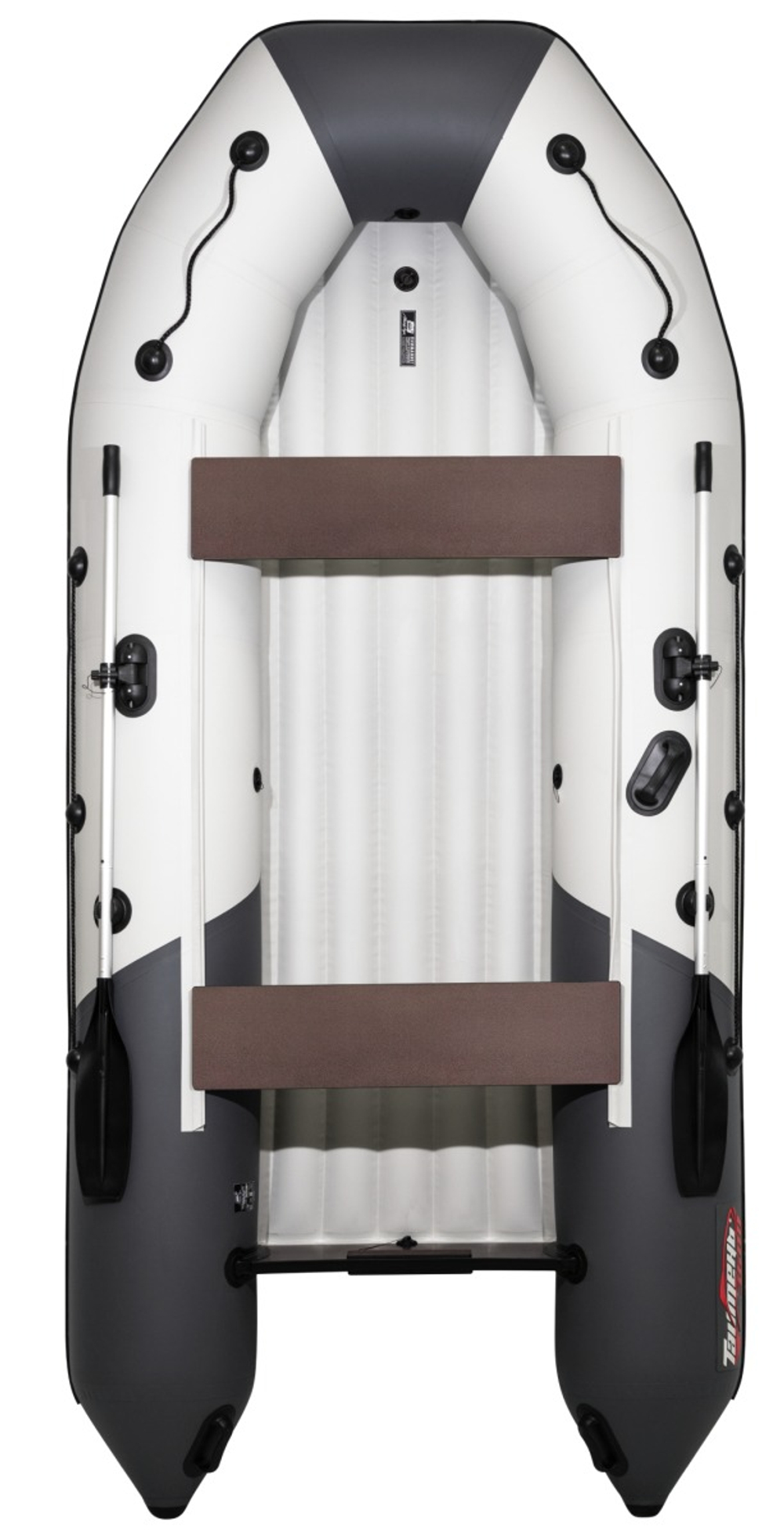 Таймень NX 3800 НДНД Бронированная светло серый-графит (лодка ПВХ)