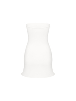white bandeau dress
