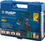 ЗУБР 150Вт в наборе: нагрев 6 сек., канифоль, припой, 2 сменных жала, Импульсный паяльник (55412-H4_z01)