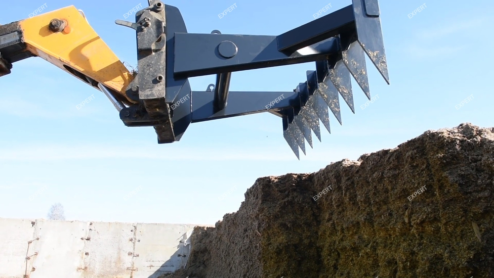 Грабли для силоса на телескопический погрузчик