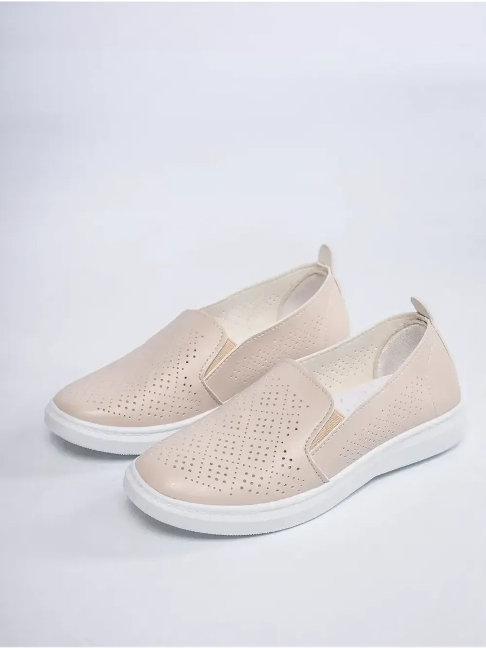 Мокасины летние с перфорацией