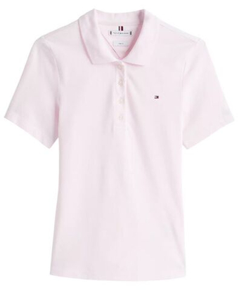 Женское поло Tommy Hilfiger 1985 Slim Pique Short Sleeves - Розовый