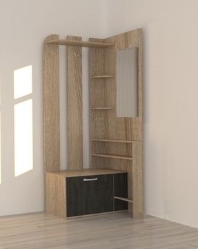 Прихожая БАТИС-5 с зеркалом правая