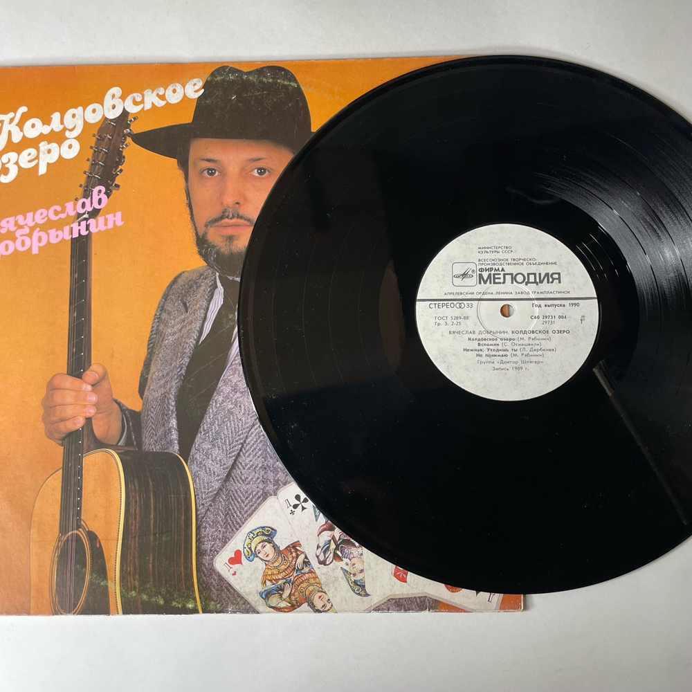 Винтажная виниловая пластинка LP Вячеслав Добрынин Колдовское Озеро (СССР 1990)