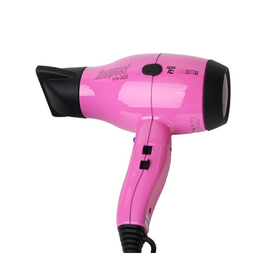 TecnoElettra Kompact Turbo 3600 Pink Профессиональный фен для волос 2000Вт