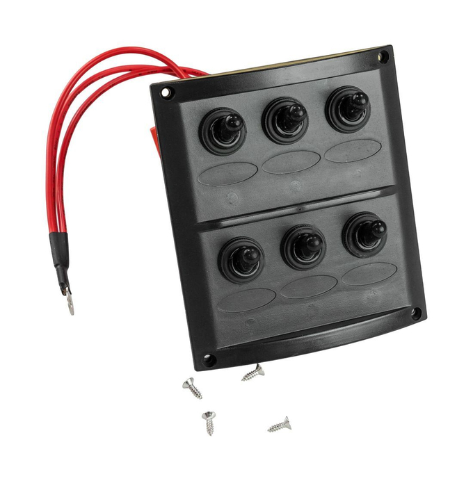 Панель бортового питания 6 переключателей, предохранители