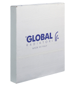 Радиатор биметаллический Global Style Extra 500 мм 8 секций 1" боковое подключение белый