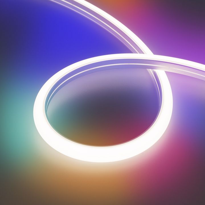 Светодиодная лента герметичная DMX MOONLIGHT-TOP-B84-16x15mm 24V RGB-PX7 360deg (18 W/m, IP67, 5m, wire x2) Arlight 045437