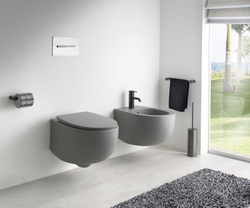 Унитаз подвесной AeT Dot 2.0, с креплениями, цвет серый матовый