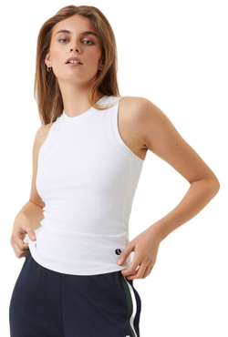 Женский топ теннисный Björn Borg Ace Rib Tank Pocket - brilliant white