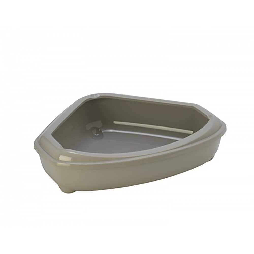 Moderna Туалет-лоток угловой 55х45х13см с рамкой (corner tray with rim)