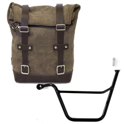 Unitgarage Боковая сумка из кожи + левый держатель Triumph Scrambler 900 / Bonneville T100