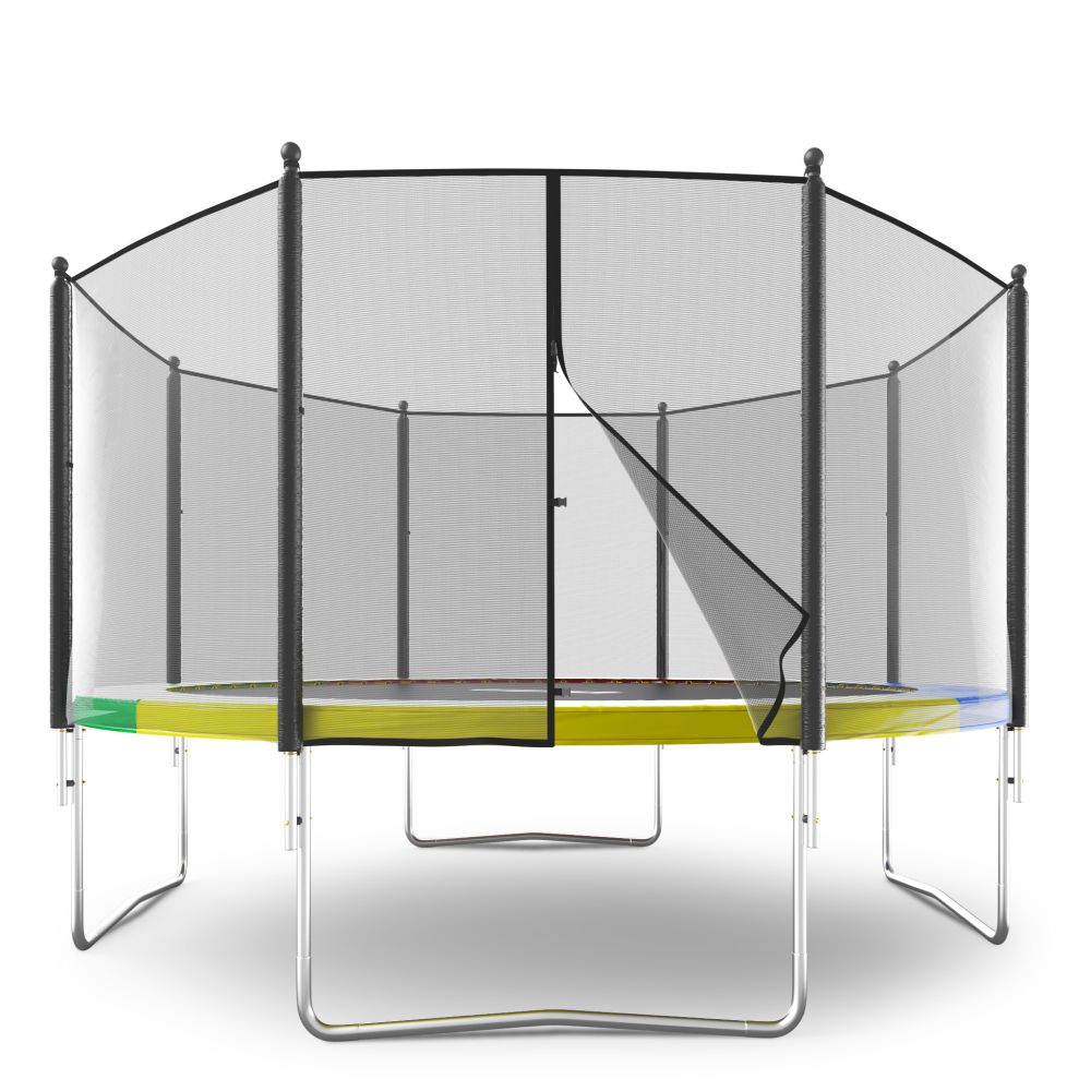 Батут UNIX Line Simple 12 ft (366 см) с внешней защитной сеткой, цветной