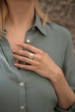 Кольцо битое L с латунью