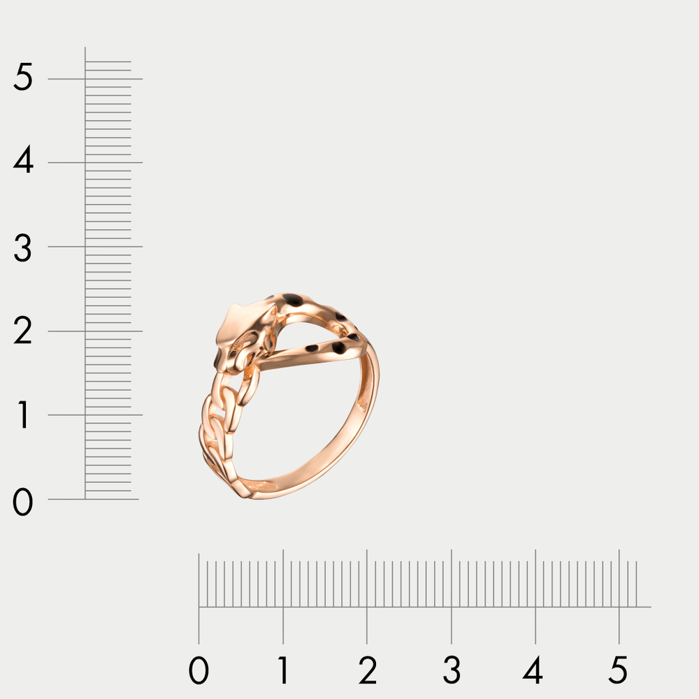 Кольцо женское из розового золота 585 пробы без вставки (арт. К5098)