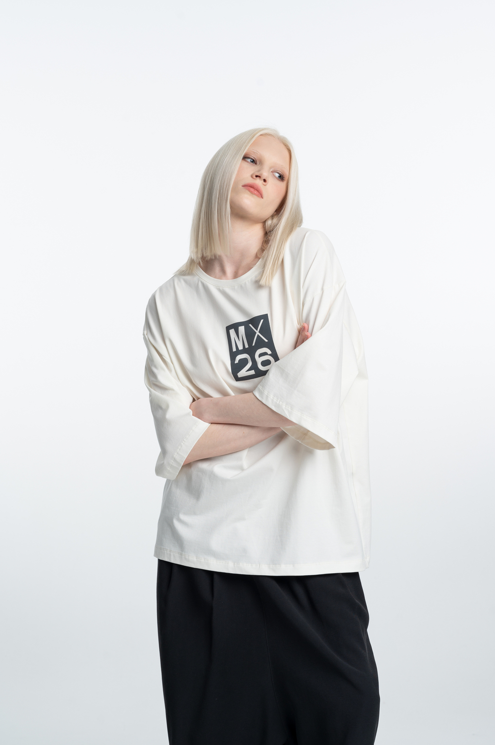 Футболка oversize из легкого трикотажа
