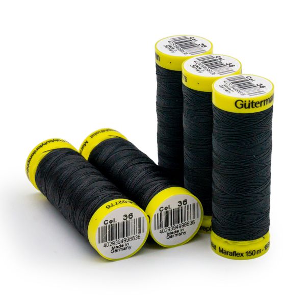 Нитки для трикотажа Gutermann Maraflex 120 (150 метров), 5 кат. | 036 серый