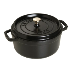 STAUB Чугунная кастрюля Cocotte 24 см 3,8 л черная