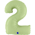 Agura Шар (40''/102 см) Цифра, 2 Slim, Олива (БГ-60)