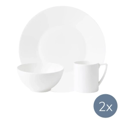 Wedgwood Jasper Conran Белый набор для завтрака на 2 персоны