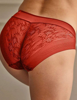 Кружевные трусики-слипы Magic Band (Размер: L) (Цвет: темно-синий)