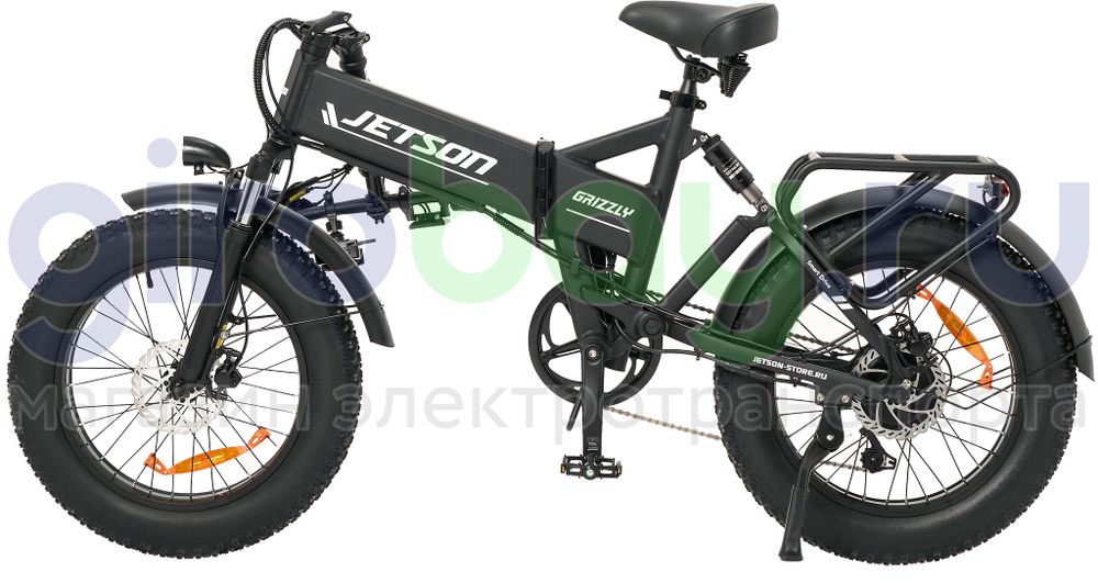 Электровелосипед Jetson GRIZZLY 1200w (48v15ah) - Чёрный фото №7