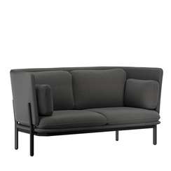 Stato Диван двухместный с низкой спинкой STA-02L Verona 66/Металл Черный 1730*850*855
