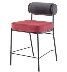 Полубарный стул Roller, тёмно-серый, бордо