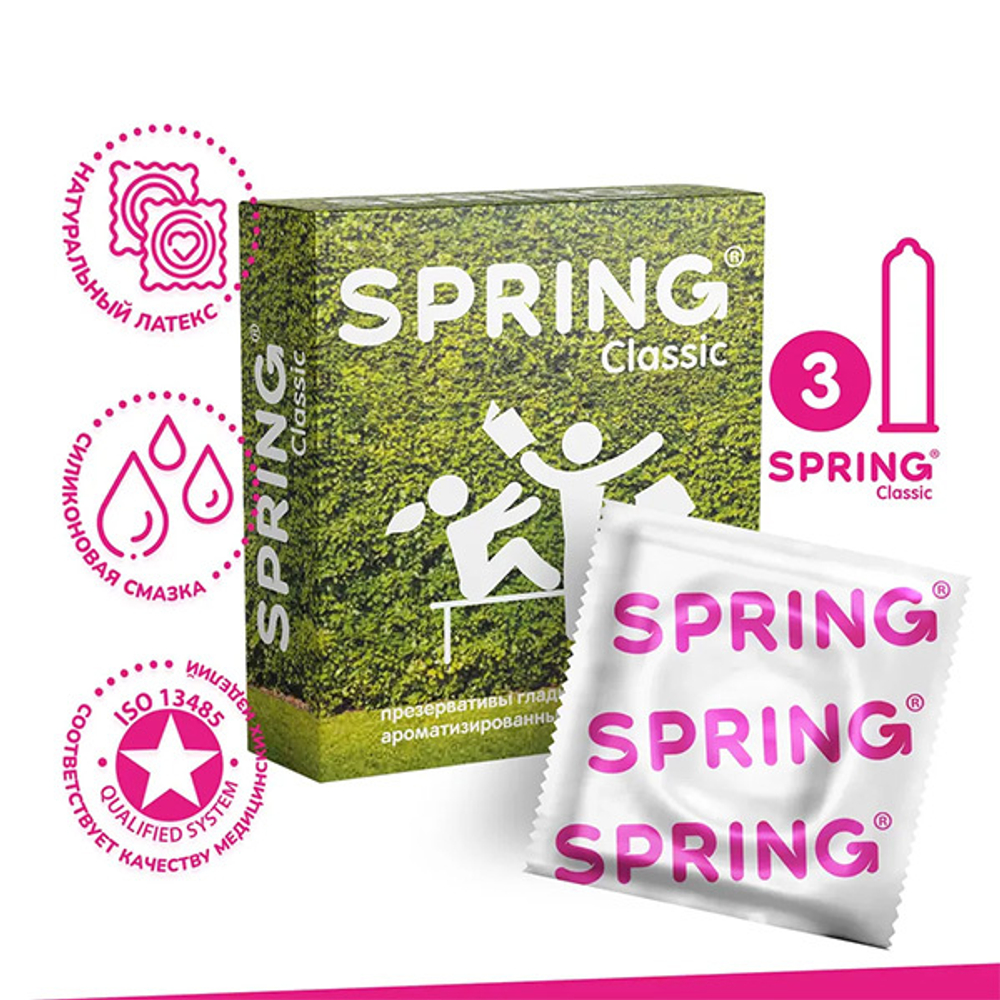 Классические презервативы Spring Classic 3шт