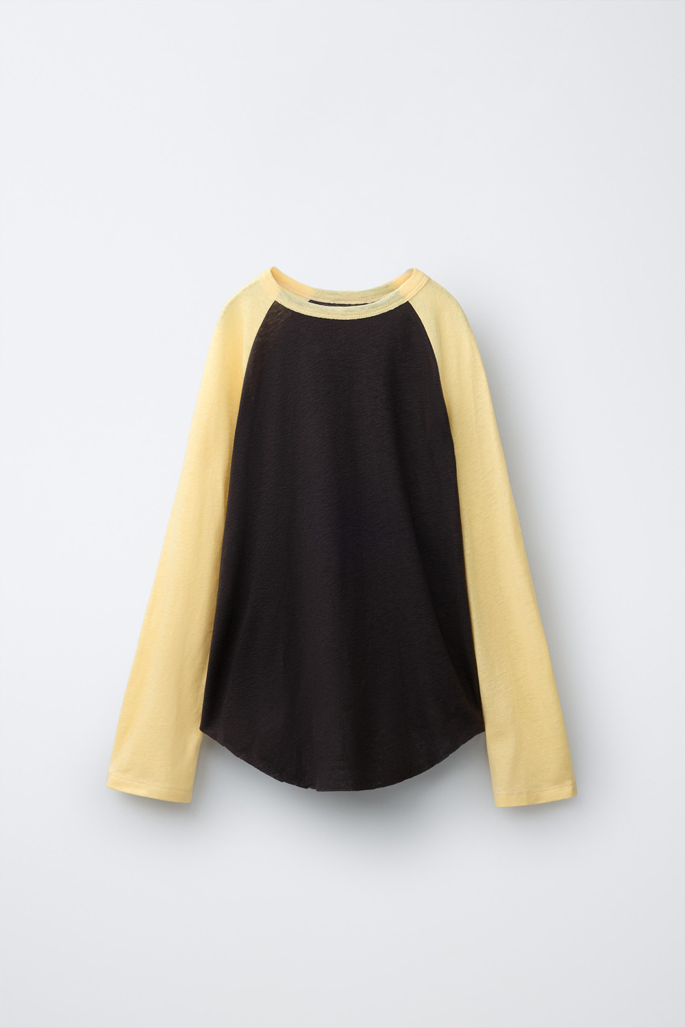 ZARA X PUKAS ФУТБОЛКА PUKAS SURF С РУКАВАМИ РЕГЛАН, ЖЕЛТЫЙ