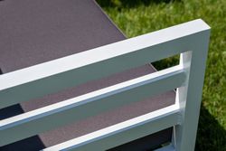 "Глория" модуль диванный правый, каркас из алюминия