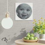 Фотокартина нитями Mini RingString своими руками, основа картины квадрат, создается нитями по вашей фотографии