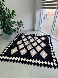 Покрывало меховое ковер из шкуры овчины