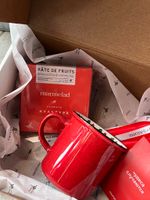 Новогодний бокс- мармелад, кружка, свечи и подсвечник