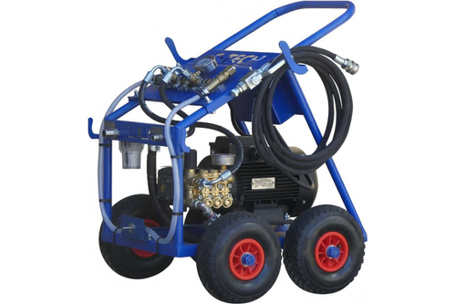 Установка опрессовочная высокого давления C-TECH DN2015 (200 бар, до 900 л/ч, 5.5 кВт, 380 В) мобильная для гидроиспытаний