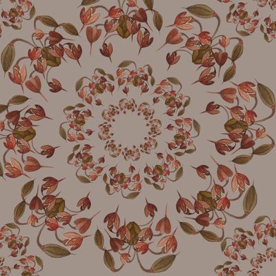 Семена багульника на сером