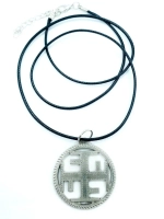 Защитный магический славянский кулон оберег Ратиборец сталь