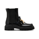 TOD"S Logo Plaque Chunky Boots Women"s