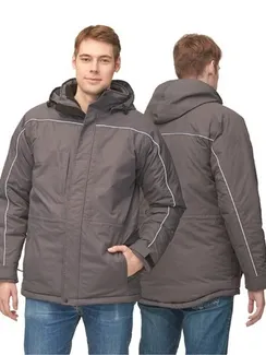 Куртка мужская, размер 58, цвет тёмно-серый