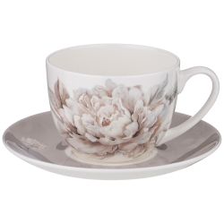 ЧАЙНЫЙ НАБОР LEFARD "WHITE FLOWER" НА 6ПЕР. 12ПР. 330МЛ СЕРЫЙ (КОР=4НАБ.)