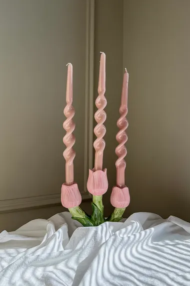 Подсвечник floret для трех свечей из коллекции blossom, 20 см