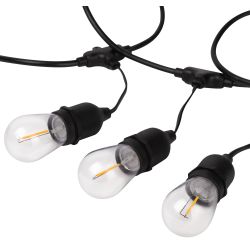 Гирлянда ЭРА ERABL-FIL1 светодиодная новогодняя нить уличная на подвесах 4,5 м теплый белый 10 LED